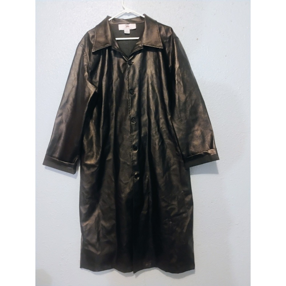 WWE WWF Wrestling Black Long Trench Coat Duster Undertaker DX Stone Cold Y2K Era